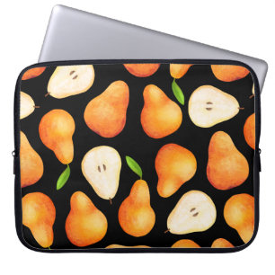 Handgezeichnete, helle Früchte nahtlos Muster. Rea Laptopschutzhülle