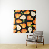 Handgezeichnete, helle Früchte nahtlos Muster. Rea Wandteppich (Beispiel (Horizontal))