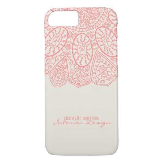 Handgezeichnete Henna-Muster Design Business Case-Mate iPhone Hülle (Rückseite)