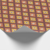 Handgezeichnete Herbst-Diamant-Wrap-Rolle Geschenkpapier (Ecke)