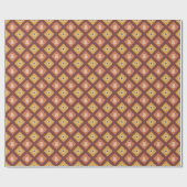 Handgezeichnete Herbst-Diamant-Wrapping Papier Rol Geschenkpapier (Flach)