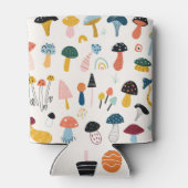 Handgezeichnete Herbst-Pilzsammlung Dosenkühler (Rückseite)