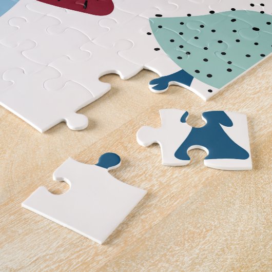 Handgezeichnete Herbst-Pilzsammlung Puzzle (Seite)