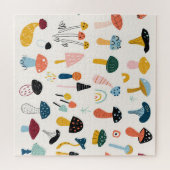 Handgezeichnete Herbst-Pilzsammlung Puzzle (Horizontal)