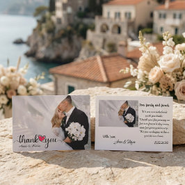 Handgezeichnete Herz Foto-Überlagerungsskizze Dankeskarte