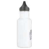 Handgezeichnete Herz-Hände Trinkflasche (Links)
