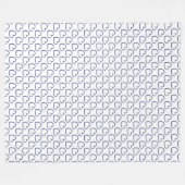 Handgezeichnete Herzen gestalten dunkelblau auf we Fleecedecke (Vorderseite (Horizontal))