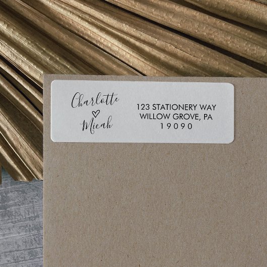 Handgezeichnete Herzhochzeit