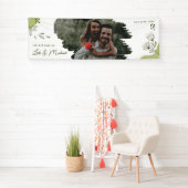 handgezeichnete Hochzeit Banner (Insitu)