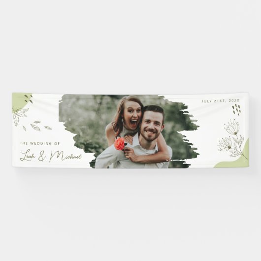 handgezeichnete Hochzeit Banner (Horizontal)