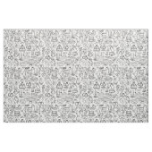 handgezeichnete Hochzeit Ehe vegan vegetarisch Stoff (Fat Quarter (45,7 x 55,9 cm))