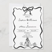 Handgezeichnete Hochzeit Einladung (Vorderseite)