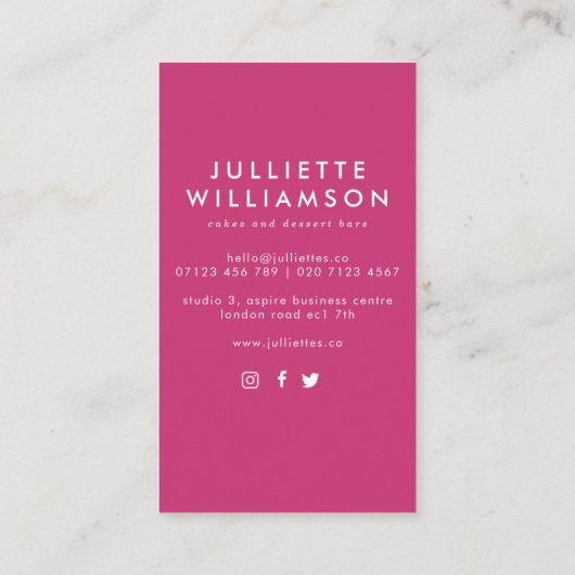 Handgezeichnete Hochzeitskuchen Wasserfarbe Visitenkarte (Rückseite)