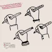 Handgezeichnete Hochzeitsstimmung Tischnummer