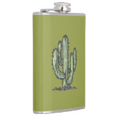 Handgezeichnete Illustration der Kaktus-Pflanze Flachmann (Rechts)