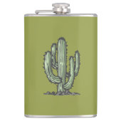 Handgezeichnete Illustration der Kaktus-Pflanze Flachmann (Vorderseite)