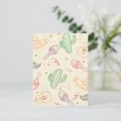 Handgezeichnete Illustration des Cinco de Mayo Day Postkarte (Stehend Vorderseite)