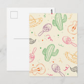 Handgezeichnete Illustration des Cinco de Mayo Day Postkarte (Vorne/Hinten)