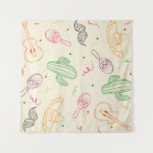 Handgezeichnete Illustration des Cinco de Mayo Day Wandteppich (Vorderseite (Horizontal))