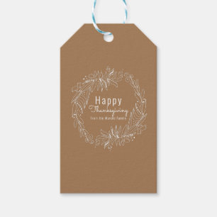 Handgezeichnete Illustration eines Thanksgiving-Ei Geschenkanhänger