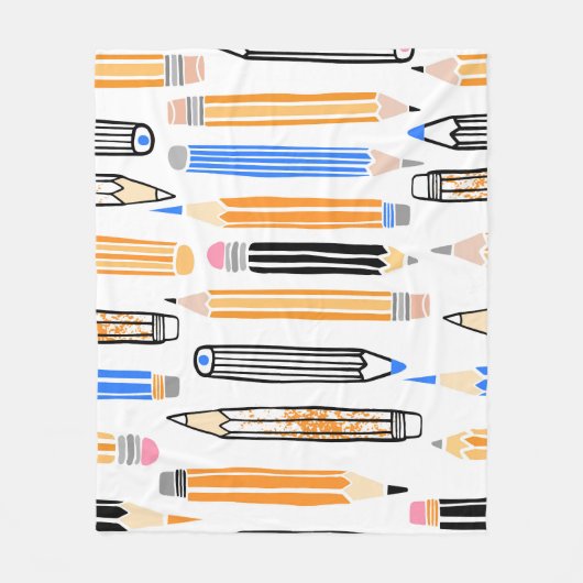 Handgezeichnete Illustration Fleecedecke (Vorderseite)