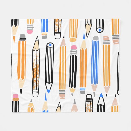 Handgezeichnete Illustration Fleecedecke (Vorderseite (Horizontal))