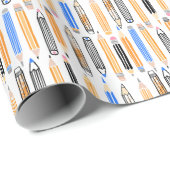 Handgezeichnete Illustration Geschenkpapier (Rolleneckpunkt)