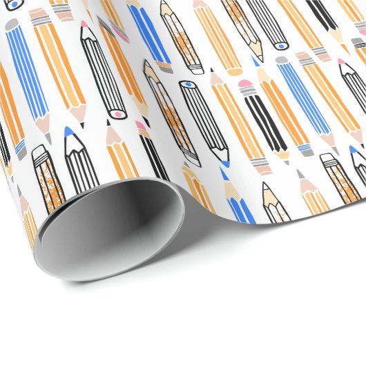 Handgezeichnete Illustration Geschenkpapier (Rolleneckpunkt)