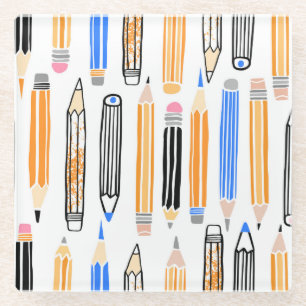 Handgezeichnete Illustration Glasuntersetzer