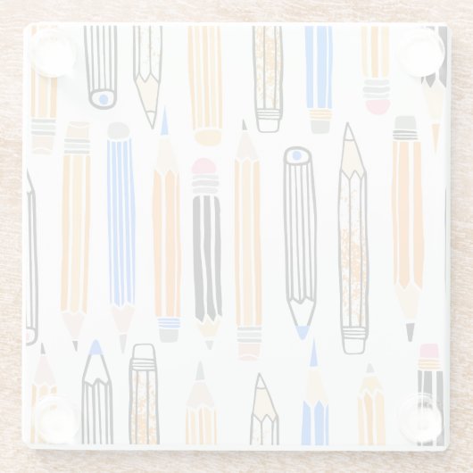 Handgezeichnete Illustration Glasuntersetzer (Rückseite)