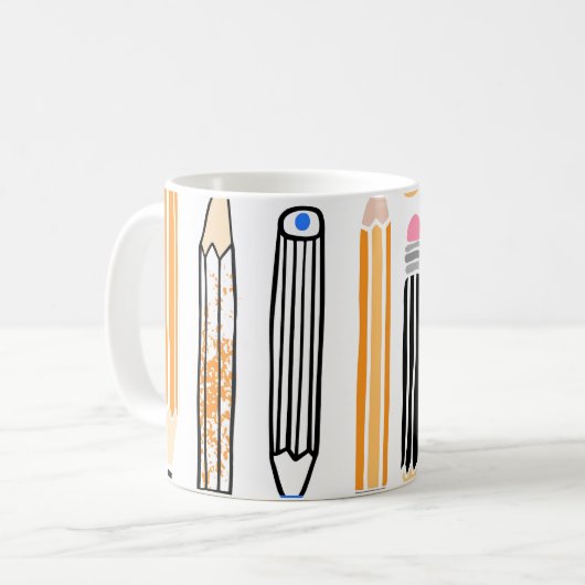 Handgezeichnete Illustration Kaffeetasse (Vorderseite Links)