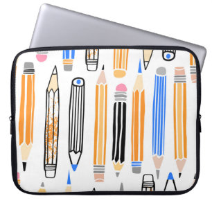 Handgezeichnete Illustration Laptopschutzhülle