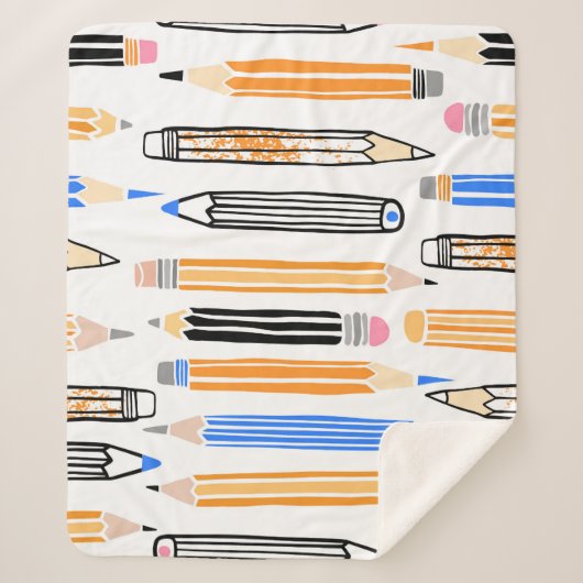 Handgezeichnete Illustration Sherpadecke (Vorderseite)