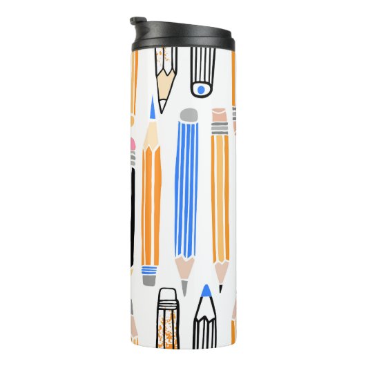 Handgezeichnete Illustration Thermosbecher (Nach rechts gedreht)