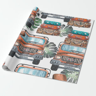 Handgezeichnete Illustration. Wasserfarb nahtloses Geschenkpapier