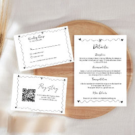 Handgezeichnete Illustrationen Begleitkarte