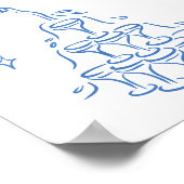 Handgezeichnete Illustrationen Zeichnungen Hochzei Poster (Ecke)