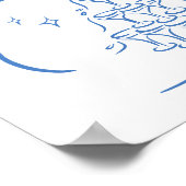 Handgezeichnete Illustrationen Zeichnungen Hochzei Poster (Ecke)