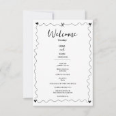 Handgezeichnete Illustrationen zum Hochzeitsprogra (Vorderseite)