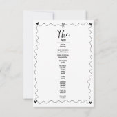 Handgezeichnete Illustrationen zum Hochzeitsprogra (Rückseite)