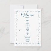 Handgezeichnete Illustrationen zum Hochzeitsprogra (Vorderseite)