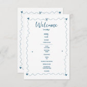 Handgezeichnete Illustrationen zum Hochzeitsprogra (Vorne/Hinten)