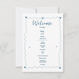 Handgezeichnete Illustrationen zum Hochzeitsprogra