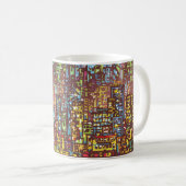 Handgezeichnete Illustrationskunst, Straße, Stadt, Kaffeetasse (VorderseiteRechts)