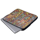 Handgezeichnete Illustrationskunst, Straße, Stadt, Laptopschutzhülle (Vorne Knopf)