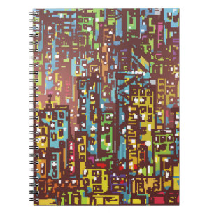 Handgezeichnete Illustrationskunst, Straße, Stadt, Notizblock