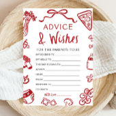 Handgezeichnete italienische Babydusche und Wünsch Einladung