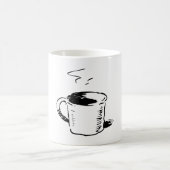 Handgezeichnete Kaffee-Tasse Sketch Minimalistisch Kaffeetasse (Mittel)