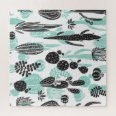 Handgezeichnete Kakteen: Doodle nahtlos Puzzle (Horizontal)