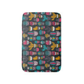 Handgezeichnete Kakteen im Sketch-Stil Badematte (Vorderseite Vertikal)